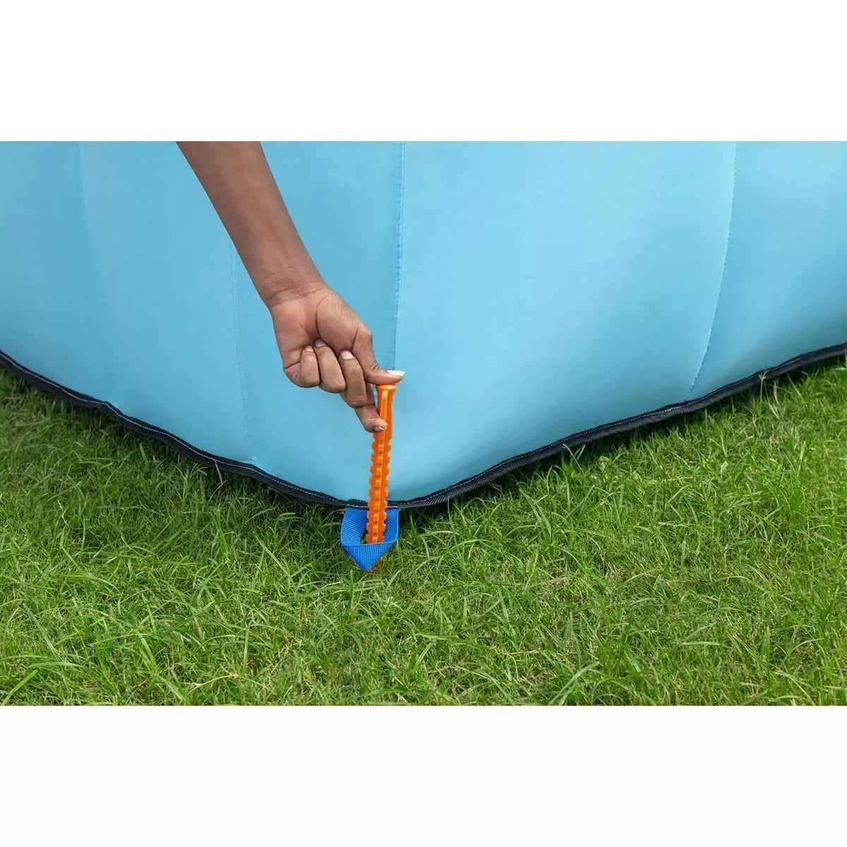 Up, In and Over Wonder Hoops 10ft Inflatable Bounce House Park With Basketball And Slide