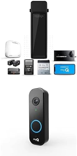 Wall-Mounted Garage Door Opener With Battery Backup And LED Lighting, Black, 36 Pounds - RJO101
