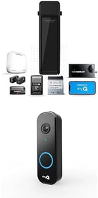 Wall-Mounted Garage Door Opener With Battery Backup And LED Lighting, Black, 36 Pounds - RJO101