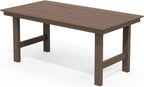 SERWALL 7-Piece HDPE Patio Dining Set, Aruba, 66.9in D x 32.2in W x 29.1in H