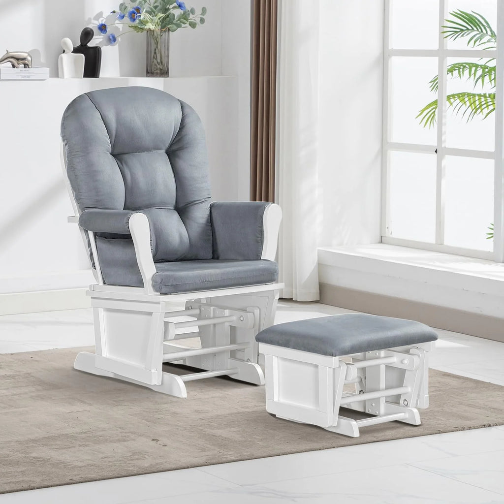 Lennox Furniture Glider Rocker Combo With Ottoman