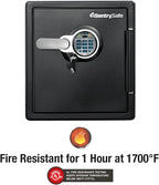 1.23 Cu Ft Waterproof And Fireproof Digital Safe Box - Alloy Steel