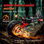 Off Road Electric Scooter For Adults, 1200W, 11 in Tires, 330 lb Load - GT06