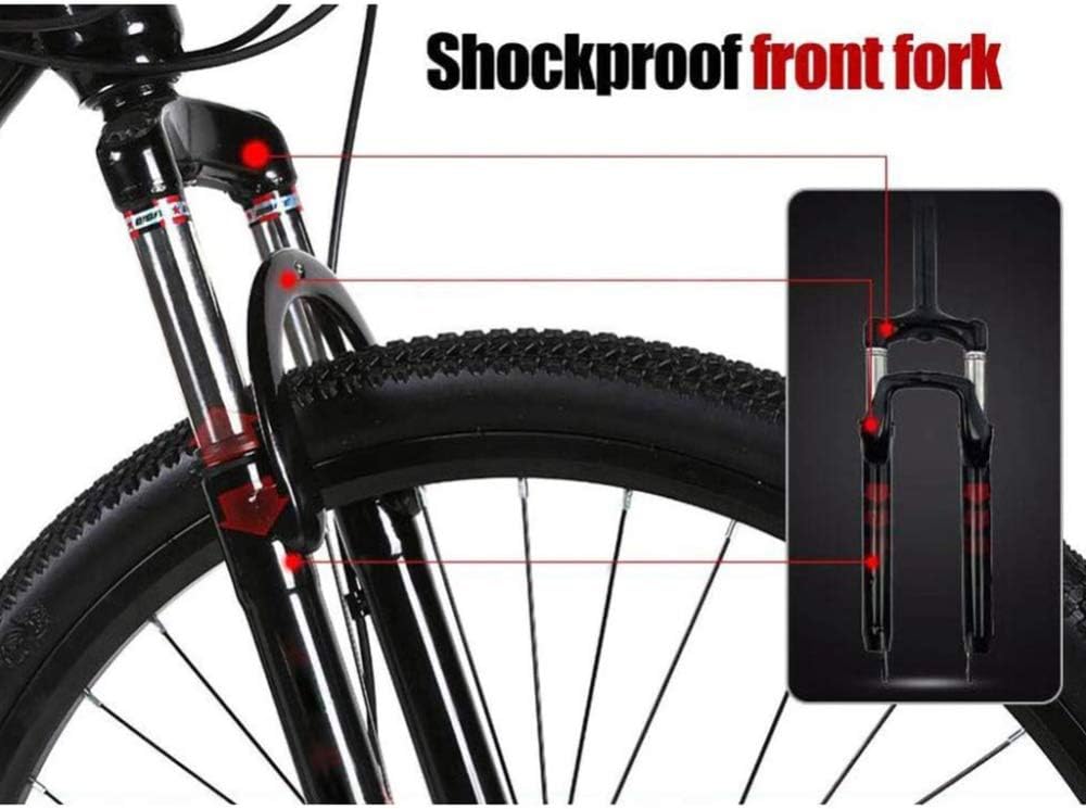 Men's Mountain Bike 21-Speed 29 Inches Front Suspension Double Disc Brake - C