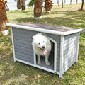 Petsfit Weatherproof Outdoor Dog House With Door Flap, 41.3 in x 25.8 in Interior