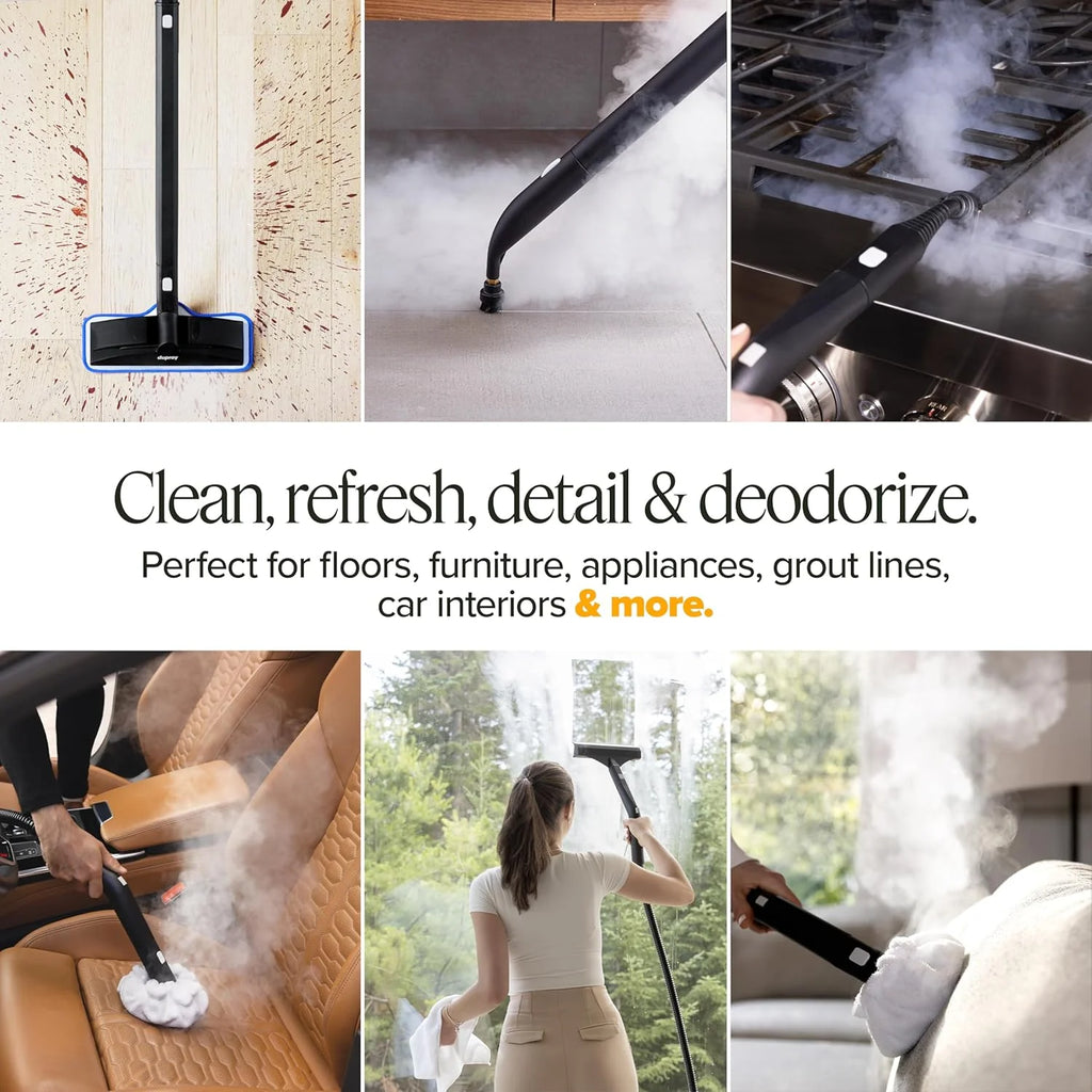 Steam Cleaner With 40-Piece Accessory Set