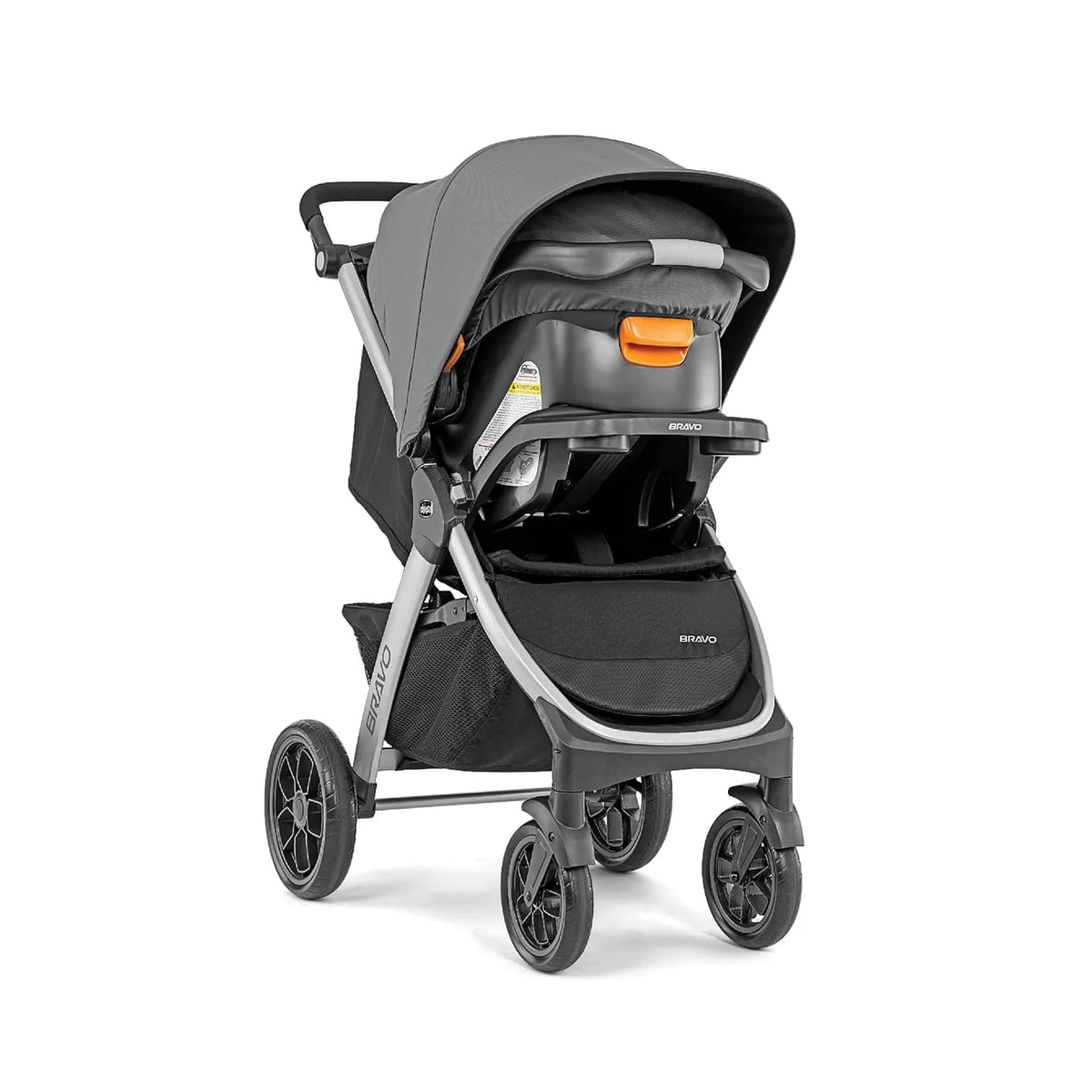 Chicco Bravo Primo Quick-Fold Stroller And KeyFit 35 Zip Infant Car Seat Travel System