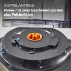 Multifunctional Compact Food Processor With Built-In Scale, 11 Accessories, 1.2 L Blender