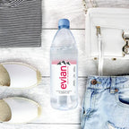 Evian Natural Spring Water 1L Bottles, 12 Pack