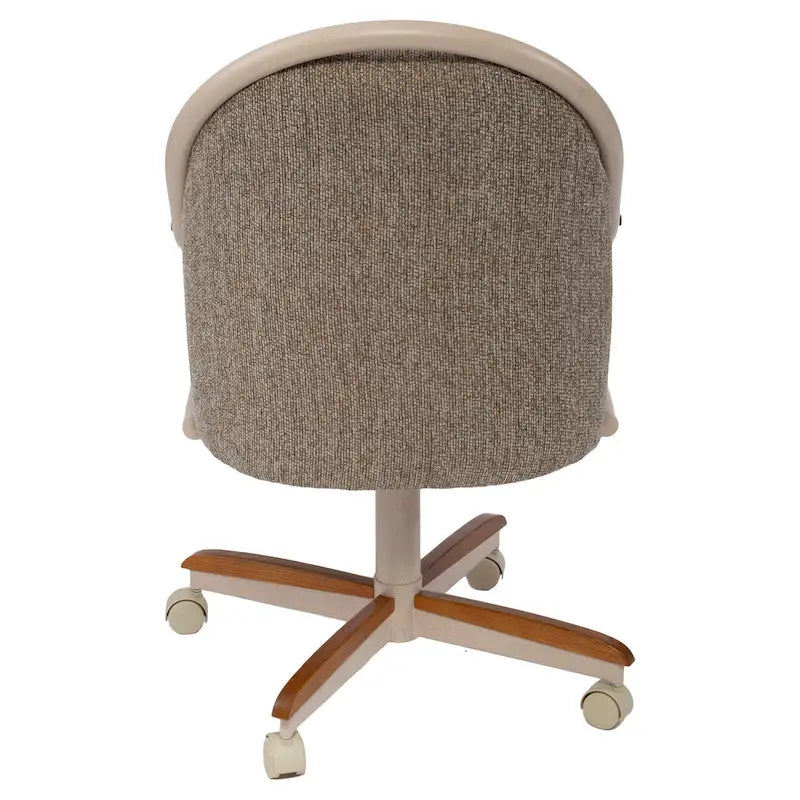 Casual Dining Cushion Swivel-and-Tilt Rolling Caster Chair, 38 Inches H x 24 Inches W x 22 Inches D