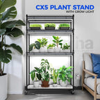 Barrina 4-Tier Mini Greenhouse With 6pcs 3ft T8 LED Grow Lights, 35.4 x 13.8 x 59in - INWT80421265Ec