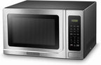 BLACK+DECKER 1.4 Cu Ft 1000 Watt Countertop Microwave Oven, Stainless Steel