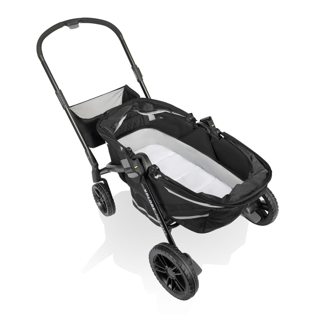 2-in-1 All-Terrain Baby Stroller Wagon With Canopy And Storage - Gray