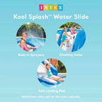 Intex Kool Splash Inflatable Water Slide With Built-In Sprayers, 131 x 81 x 46 inches