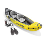 Intex Explorer K2 2-Person Inflatable Kayak Set, Yellow - 68307EP