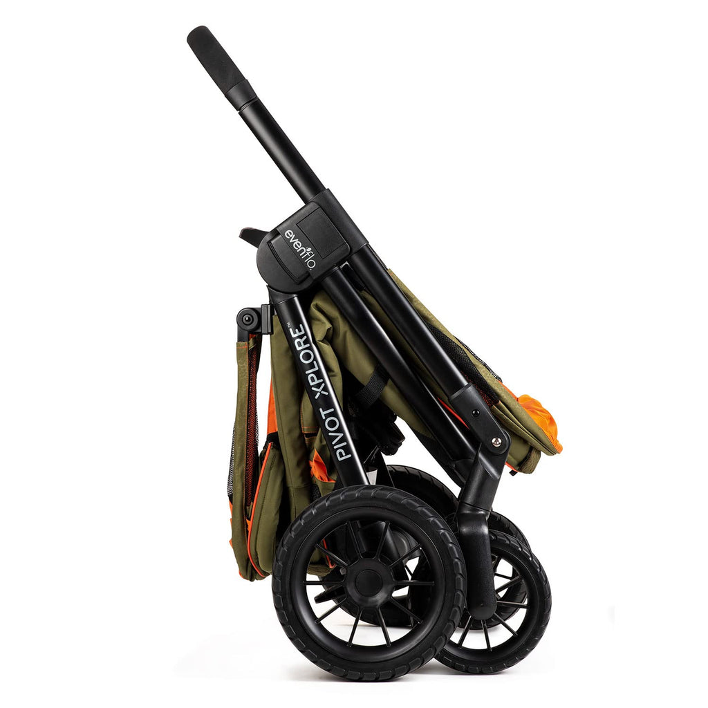 2-in-1 All-Terrain Baby Stroller Wagon With Canopy And Storage - Gray