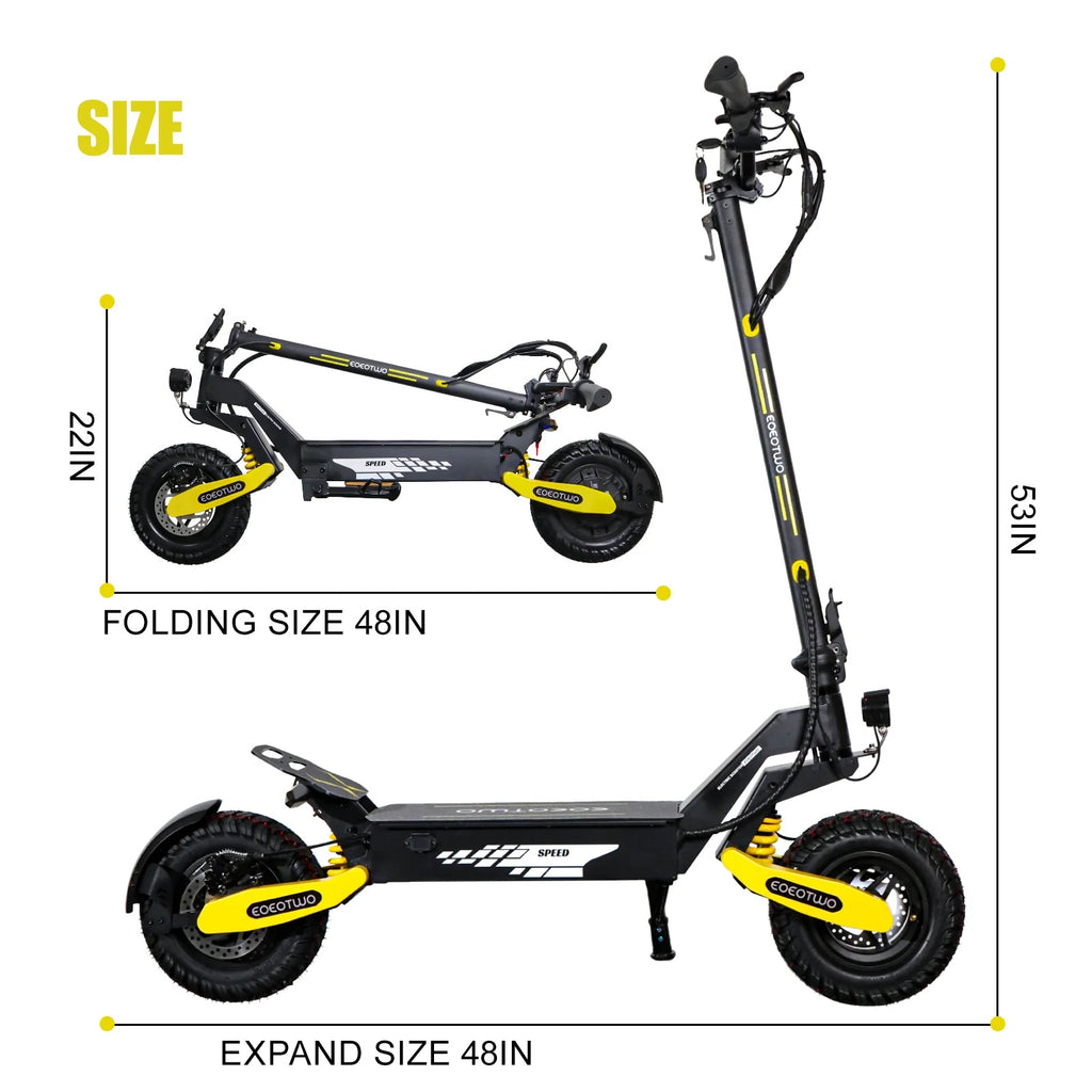 Off Road Electric Scooter For Adults, 1200W, 11 in Tires, 330 lb Load - GT06