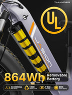 Jasion Electric Bike 1500W, 30+ MPH, 35-80 Miles, 26 in x 4 in Fat Tires - THUNDER