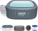 Coleman 4 To 6 Person Square Inflatable Hot Tub With 114 AirJets, Gray - 15442