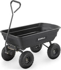 Gorilla Carts Utility Garden Cart, 4 Cubic Feet, 600 Pounds, Pneumatic Tires
