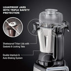 Hamilton Beach Professional 4-In-1 Juicer Mixer Grinder, 1400 Watt, 120V, 3 Leakproof Jars - 58770