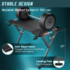 HLDIRECT Gaming Desk With LED Lights, Carbon Fibre Surface, Black - 47 Inch