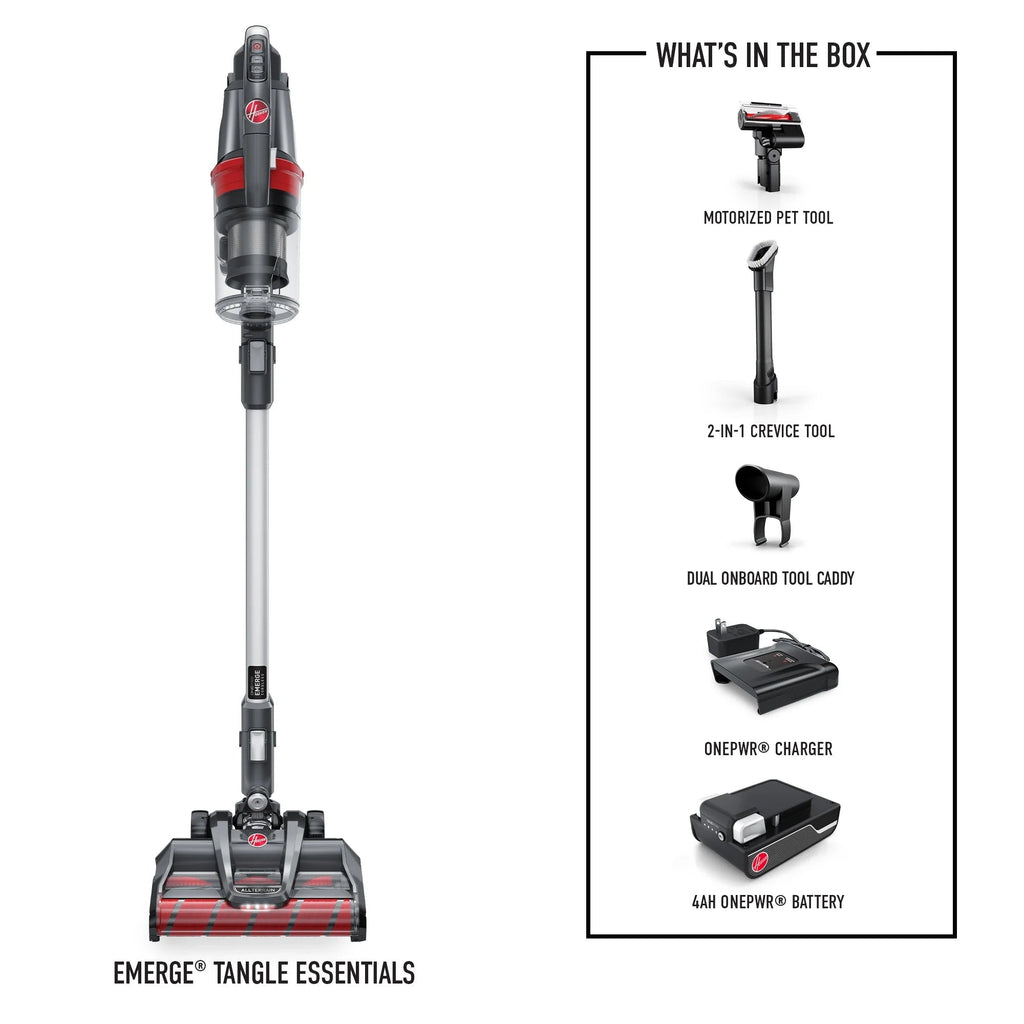 Hoover ONEPWR Emerge Pet Cordless Stick Vacuum, 4Ah Battery, Up To 45 Min. Run Time - BH53612V