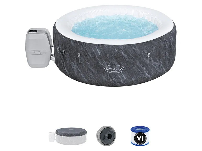 LAY-Z-SPA Round WLAN Whirlpool, Diameter 180 x 66 cm - Boracay AirJet