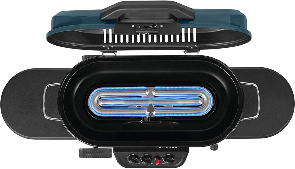 Portable Stand-Up Propane Grill, Black, 3 Burners - 285
