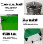 Chicken Plucker Poultry De-Featherer, 110 Rubber Fingers, 60W, Stainless Steel - Type 25