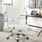 Ergonomic High-Back Office Chair With PU Leather Upholstery And 360-Degree Swivel