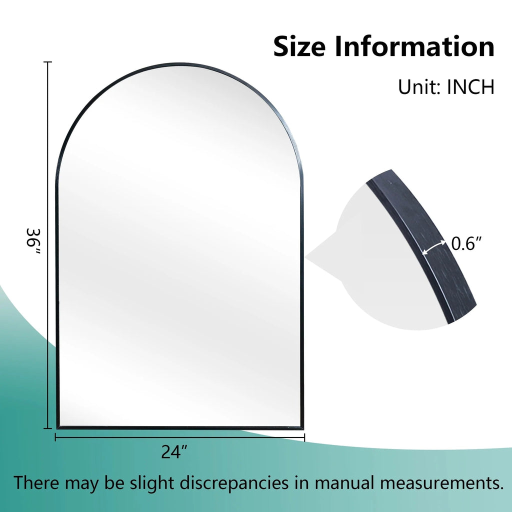 Arched Bathroom Vanity Mirrors, 2 Pack, 36x24 Inch
