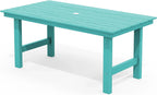 SERWALL 7-Piece HDPE Patio Dining Set, Aruba, 66.9in D x 32.2in W x 29.1in H
