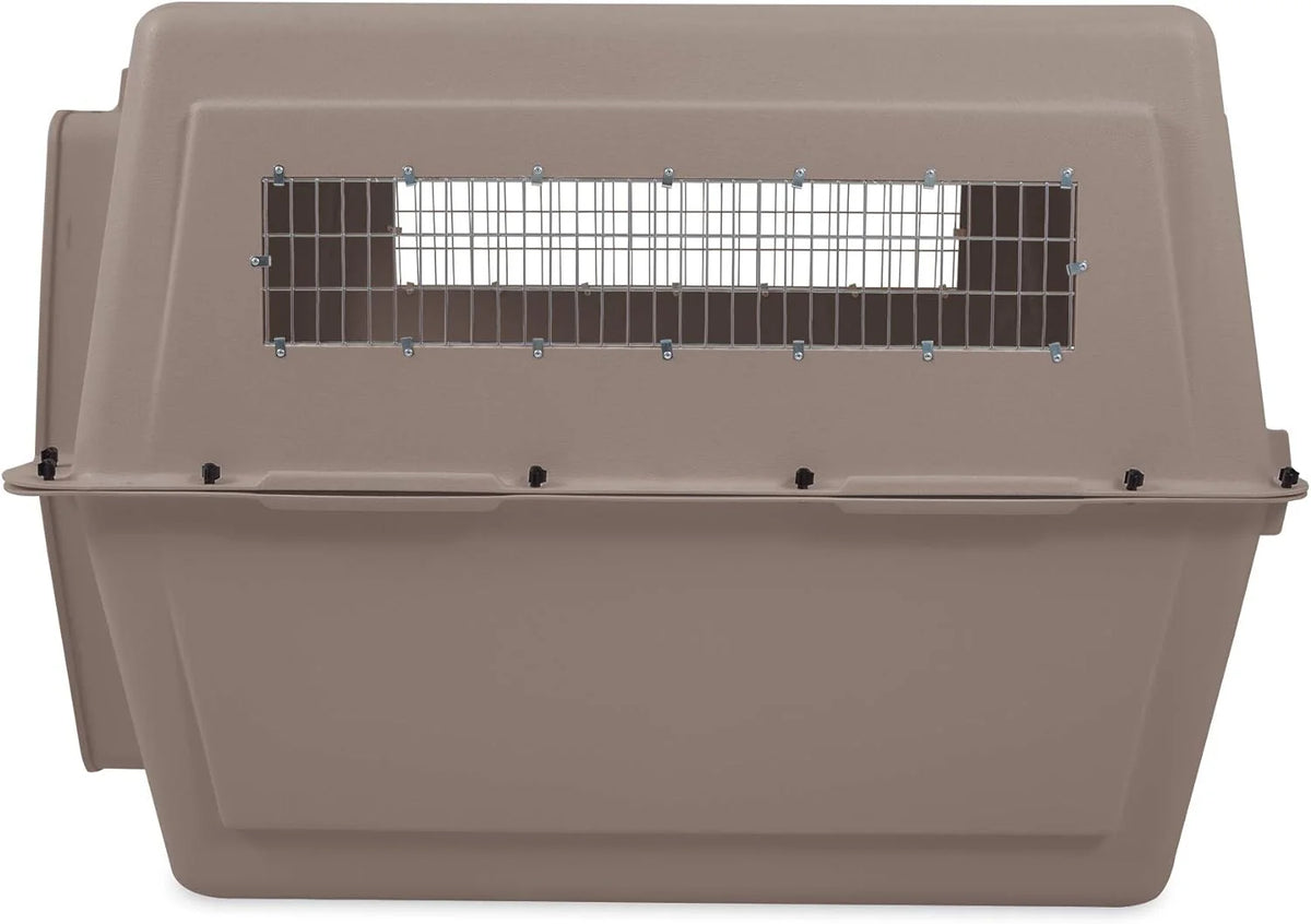 Petmate Ultra Vari Dog Travel Kennel, 48 in Long, 90 to 125 lbs - Taupe Black