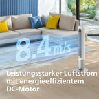 Philips Smart Tower Fan 7000 Series - 8,4 m/s, 22 dB, WLAN, 12 Levels