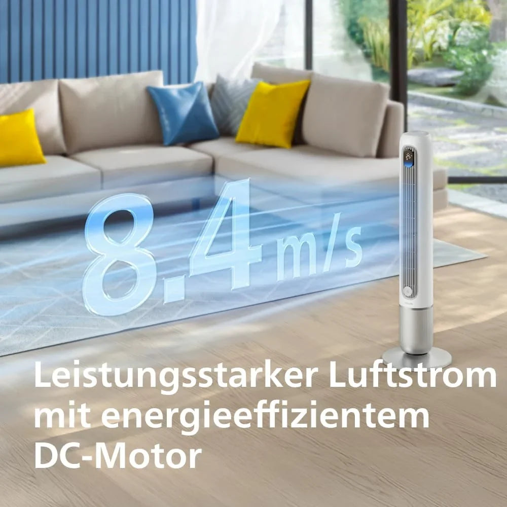 Philips Smart Tower Fan 7000 Series - 8,4 m/s, 22 dB, WLAN, 12 Levels