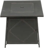 Four Seasons Courtyard 28-Inch Square 50,000 BTU Gas Fire Pit Table - SRGF11634