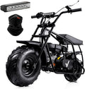 FRP Gas Powered Mini Dirt Bike 99 CC 4 Stroke 3HP Black - GMB100-BLACK-1