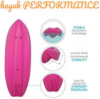 Generic Wave 6' Youth Kayak With Paddle - 6' Youth Wave Kayak