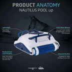 Dolphin Nautilus CC Plus Wi-Fi Robotic Pool Vacuum Cleaner For In-Ground Pools Up To 50 FT - Nautilus CC Plus Wi-Fi