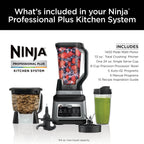Ninja Professional Plus Kitchen System, 1400 Watts, 72 oz Blender Pitcher, 64 oz Processor Bowl, 24 oz To-Go Cups - BN800