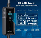 Famistar Portable Level 2 And Level 1 EV Charger, 16Amp 110-240V J1772 With 25ft Cord - UPC-B1-16AC