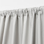 Blackout Single Window Curtain Panel, Back Tab And Rod Pocket, 100% Cotton