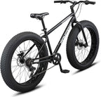 Mongoose Malus Adult Fat Tire Mountain Bike, 26-Inch Wheels, 4-Inch Tires, 7-Speed - R5714C