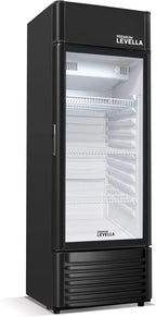 12.5 cu ft Glass Door Display Refrigerator With Customizable Lightbox - PRF125DX