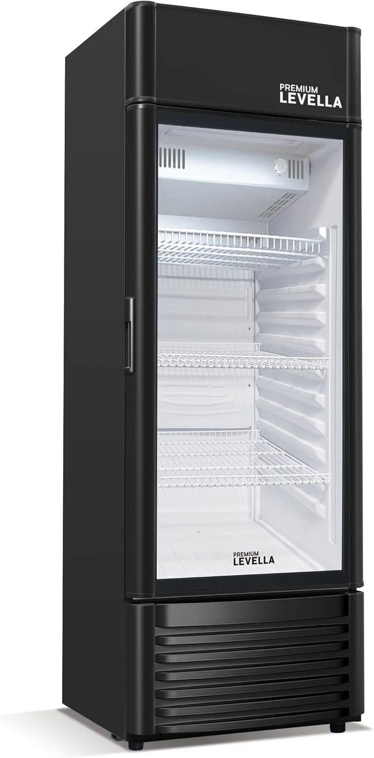 12.5 cu ft Glass Door Display Refrigerator With Customizable Lightbox - PRF125DX
