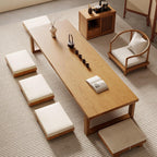 Japanese Tatami Round Walnut Coffee Table 100cm/39.3in