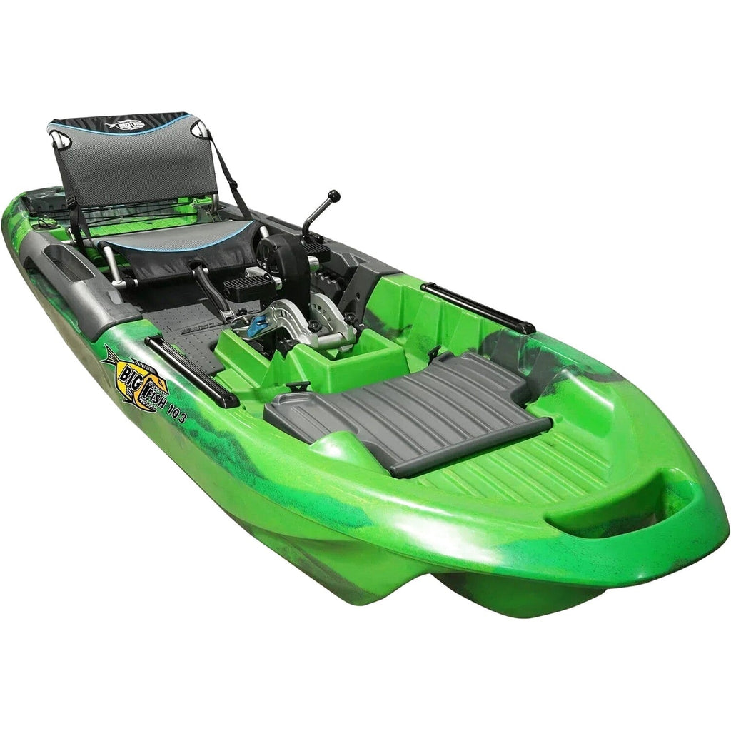 3 Waters Big Fish 103 Pedal Drive Fishing Kayak, Green Camo