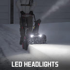 PowerSmart 40V Cordless Snow Blower 21in Cleaning Width / 6in Cleaning Depth - LED Light