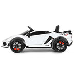 Licensed Lamborghini SVJ Kids Ride-On Car, 12V Battery Powered - Red, White, Black, Green Or Pink